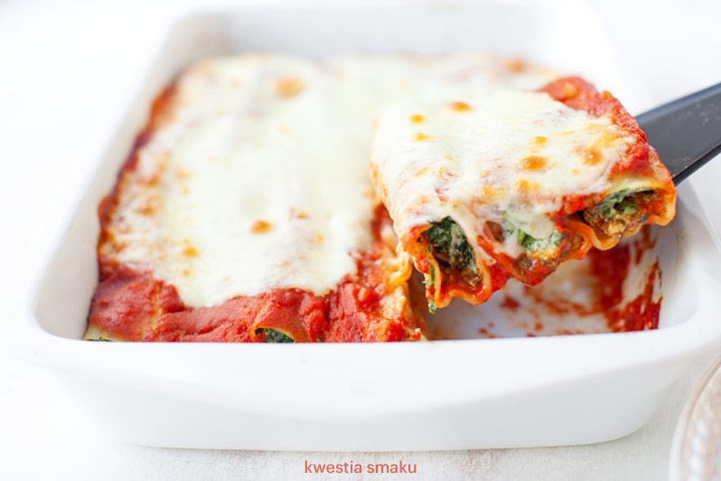Cannelloni ze szpinakiem