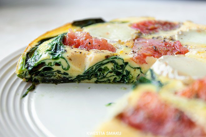 Frittata ze szpinakiem