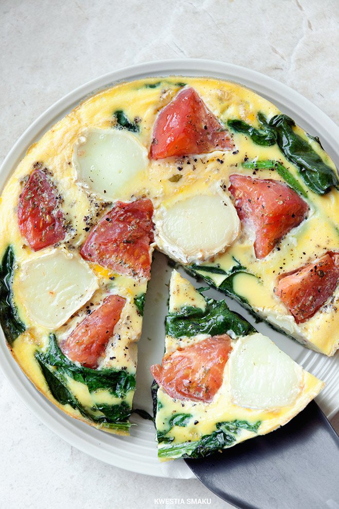 Frittata ze szpinakiem