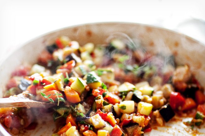 Kurczak z ratatouille