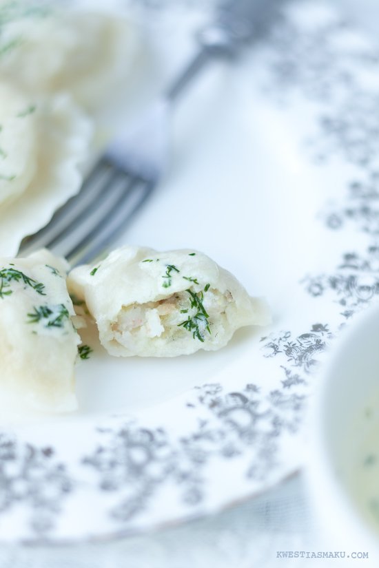 Pierogi z ziemniakami i dorszem