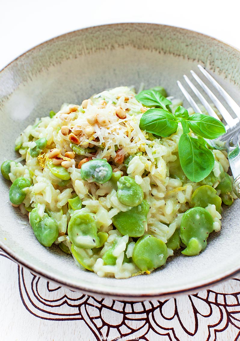 Risotto z bobem