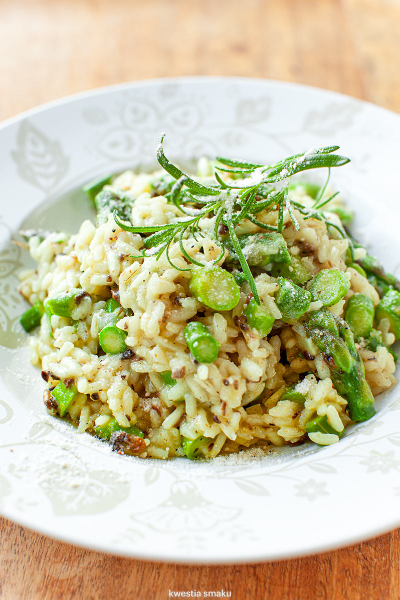 Risotto ze szparagami i truflami