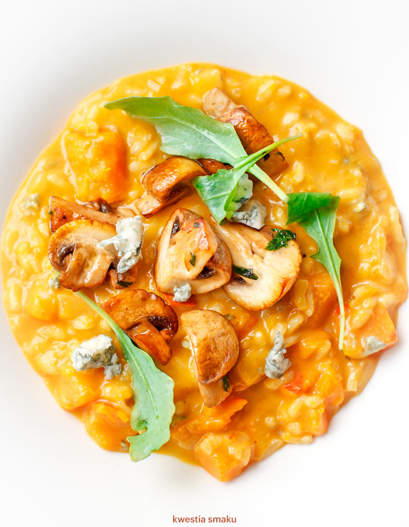 Risotto z dynią i gorgonzolą