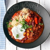Chili con carne z chorizo