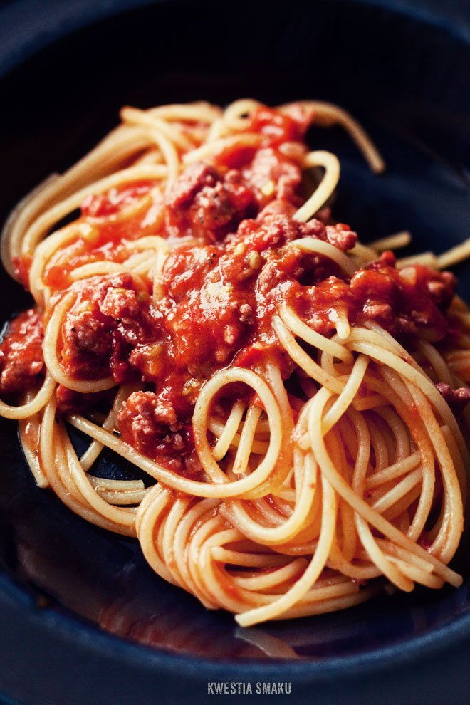 Szybkie spaghetti bolognese
