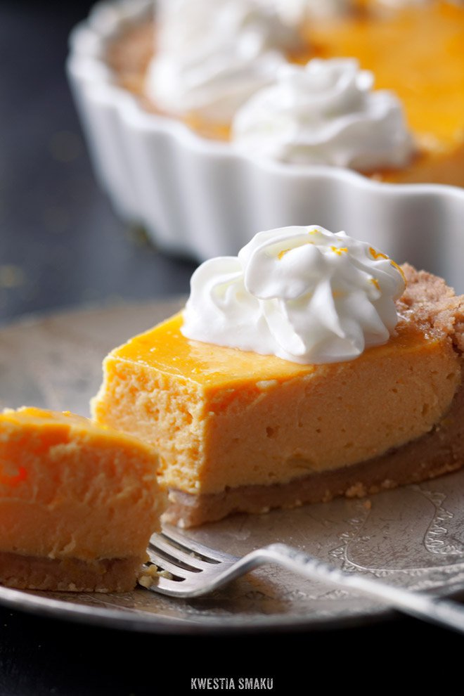 Tarta dyniowa z ricottą i pomarańczą