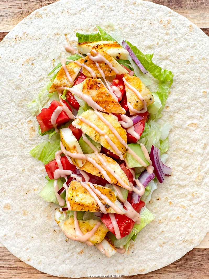 Wrap z halloumi