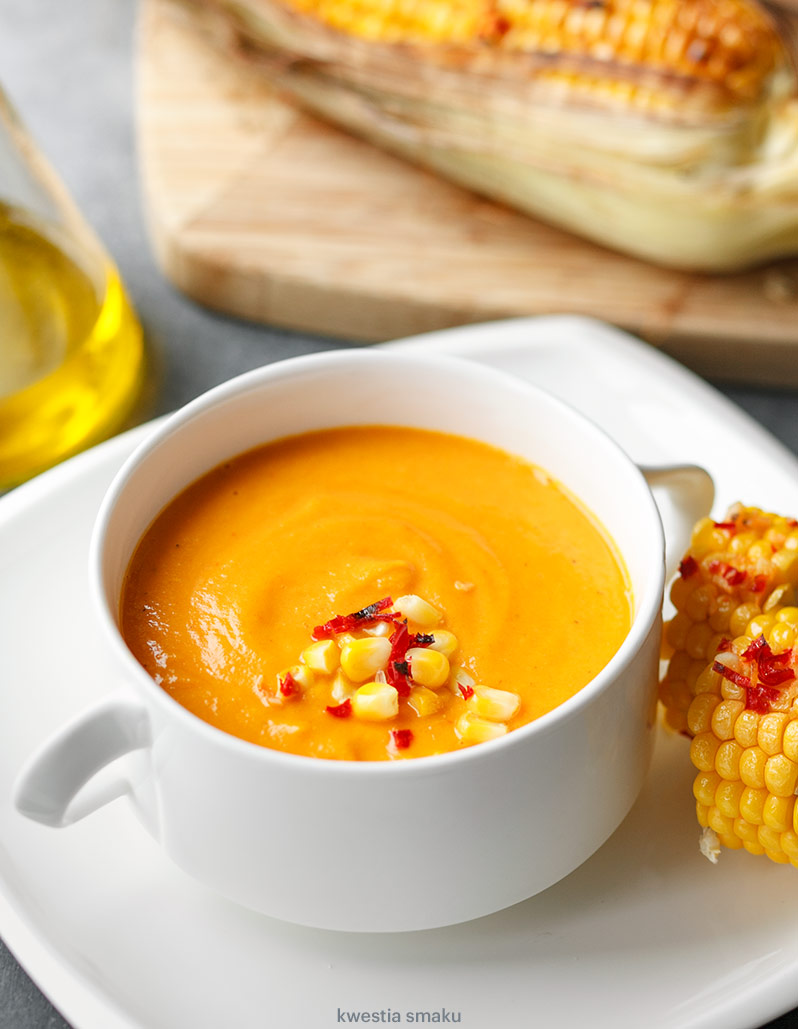 Zupa z pieczonej dyni