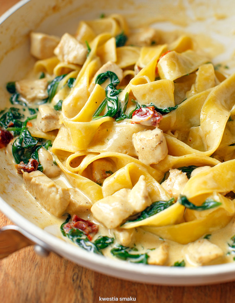 Makaron Ze Szpinakiem Kurczakiem I Estragonem Kwestia Smaku My XXX