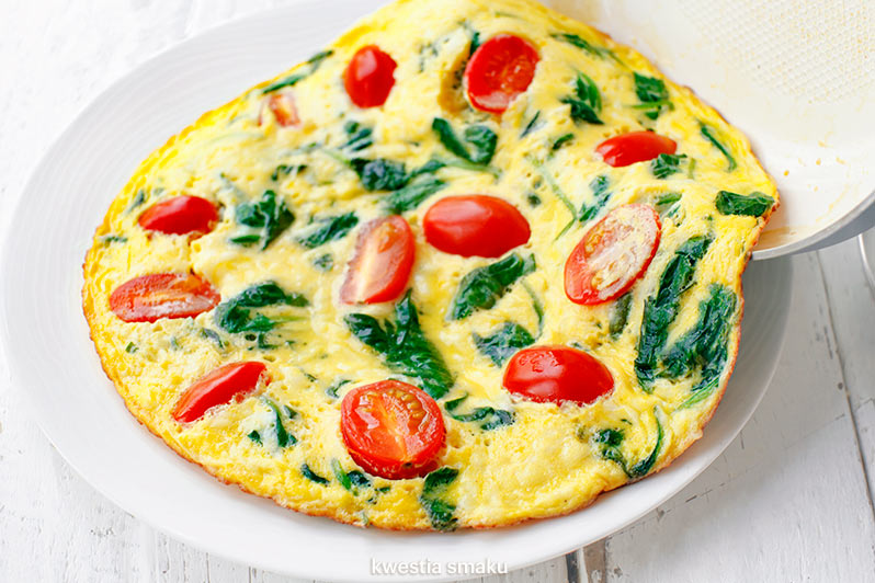 Omlet ze szpinakiem Kwestia Smaku