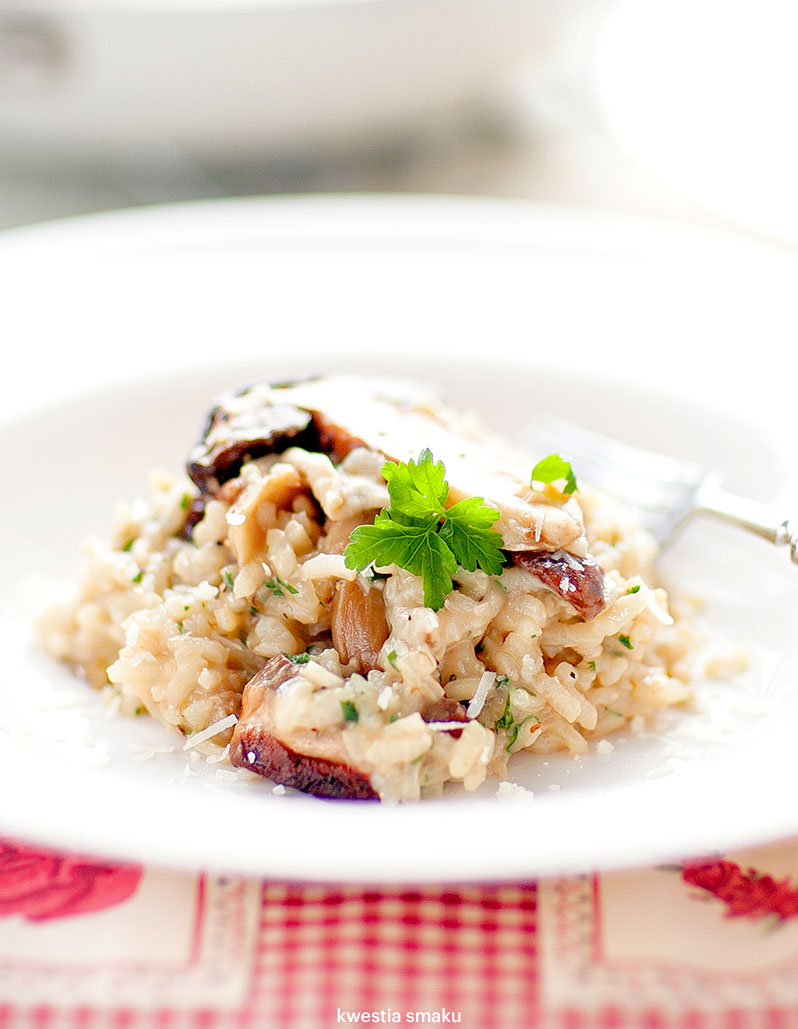 Risotto z borowikami Kwestia Smaku