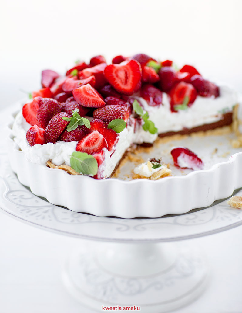Tarta Z Biala Czekolada Kwestia Smaku Tarta z truskawkami | Kwestia Smaku
