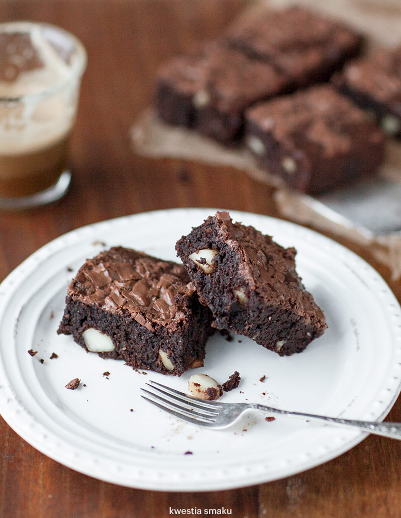 Brownie razowe z mąki żytniej