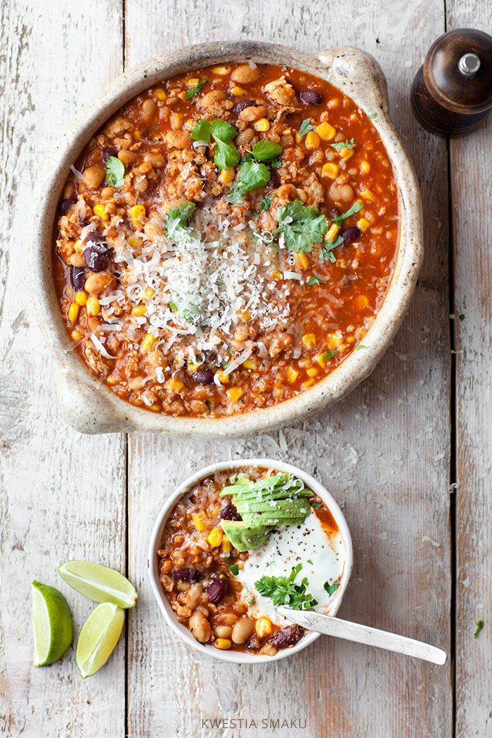 Chili con carne z indyka