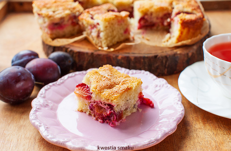 Ciasto kokosowe ze śliwkami Ciasto kokosowe ze śliwkami