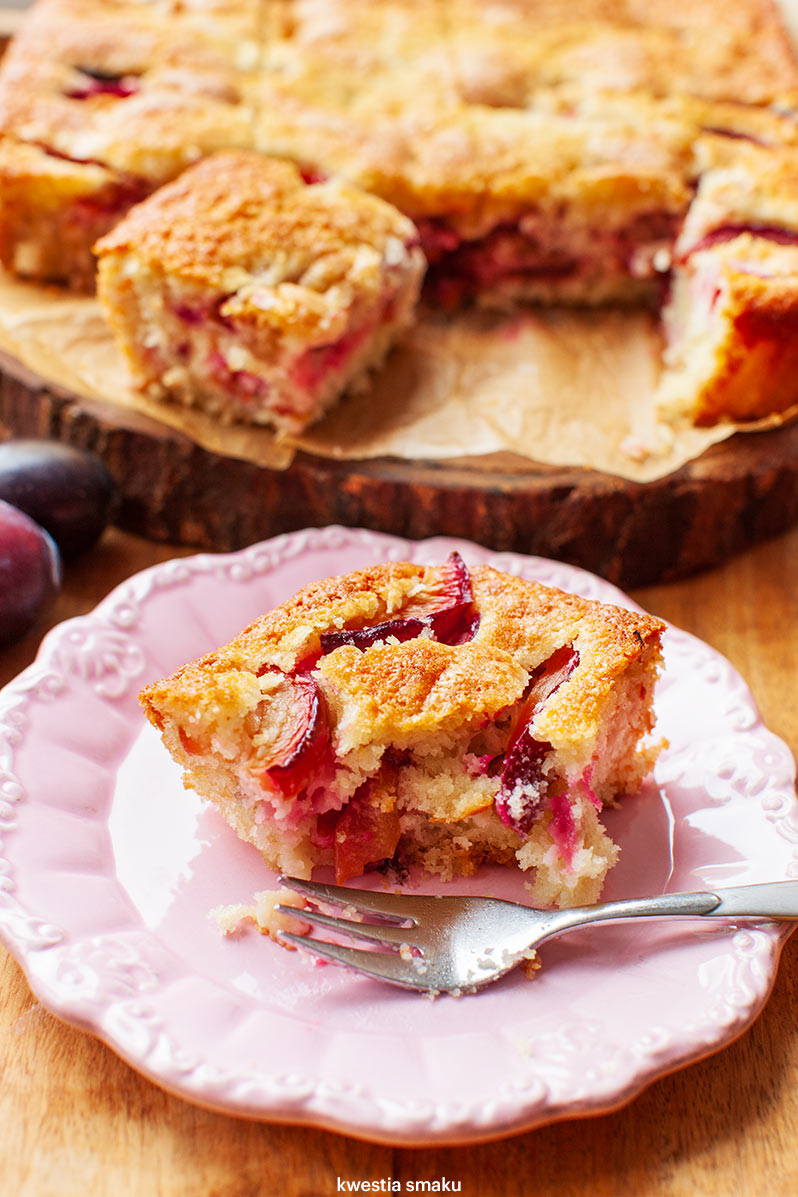 Ciasto kokosowe ze śliwkami Ciasto kokosowe ze śliwkami