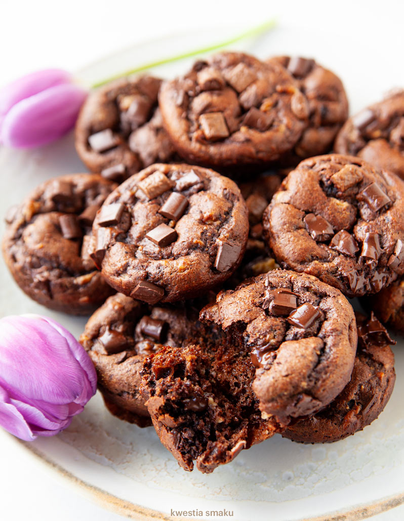 Muffinki czekoladowe bez mąki