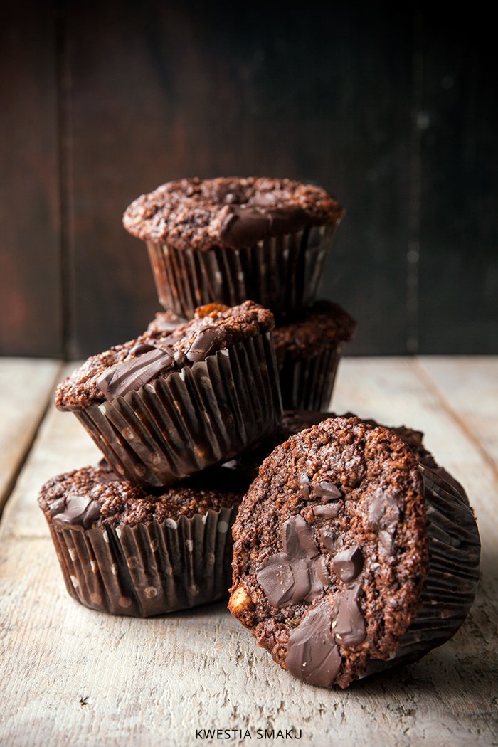 Muffinki czekoladowe bezglutenowe Kwestia Smaku