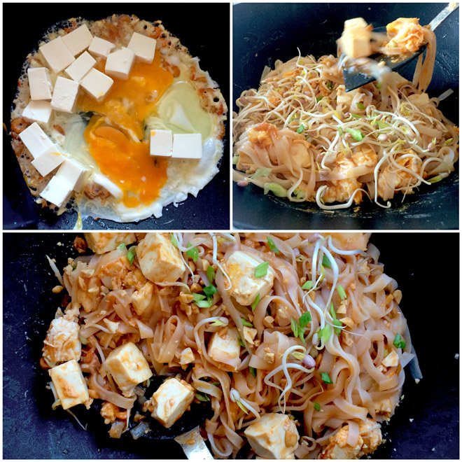 Pad Thai z tofu i krewetkami