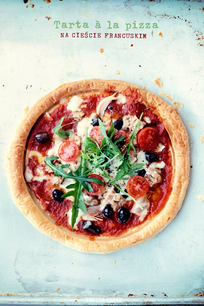 Tarta à la pizza na cieście francuskim
