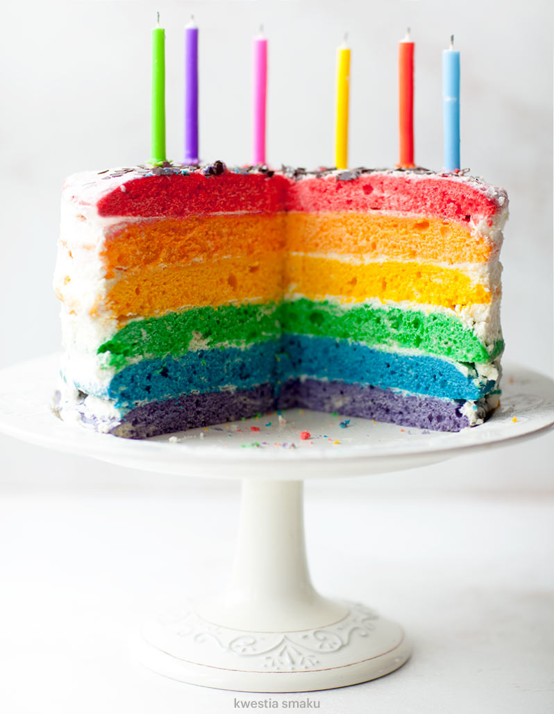 Rainbow Cake - tort tęczowy