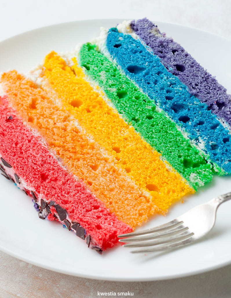 Rainbow Cake - tort tęczowy