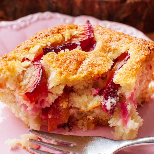 Ciasto kokosowe ze śliwkami