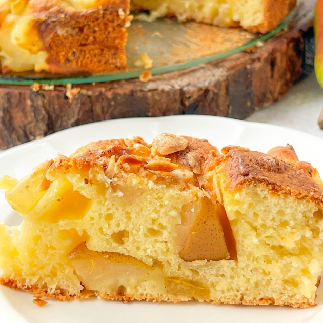 Ciasto z gruszkami i twarogiem