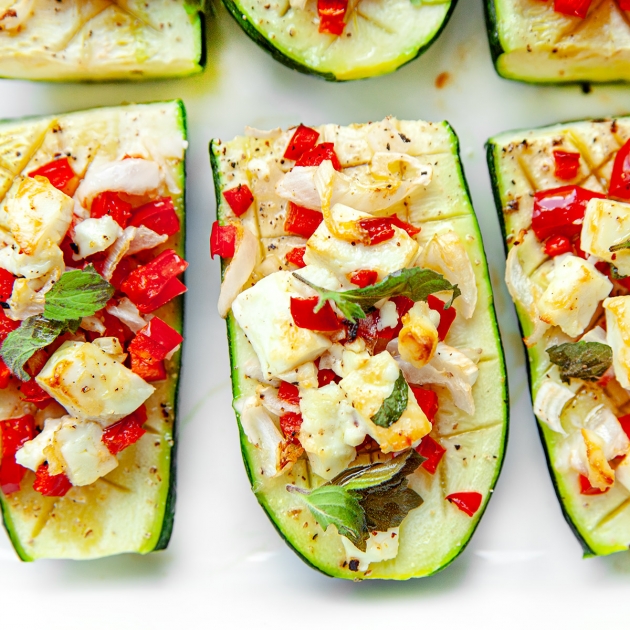 Cukinia pieczona z fetą