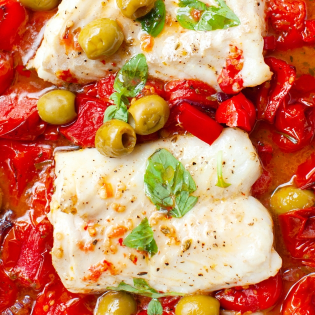 Dorsz zapiekany po włosku