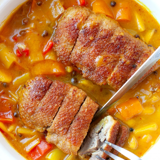 Filety z piersi kaczki po azjatycku