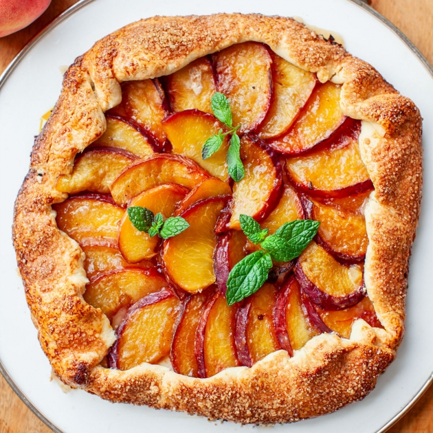 Galette z brzoskwiniami