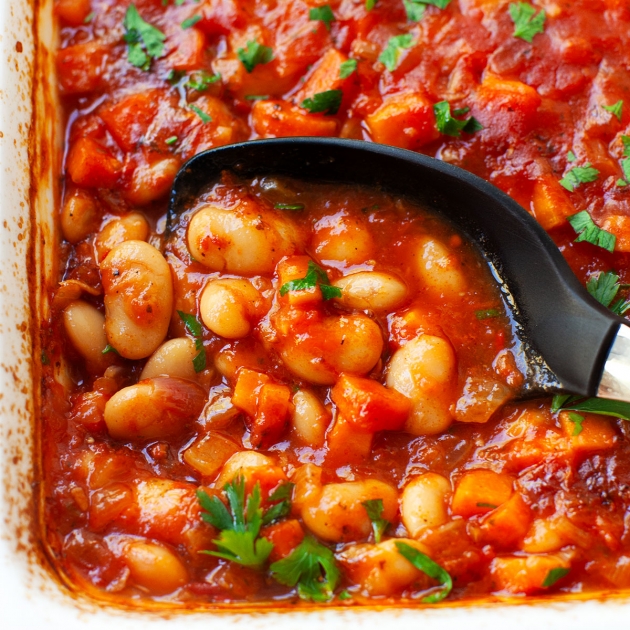 Grecka zapiekanka z fasoli