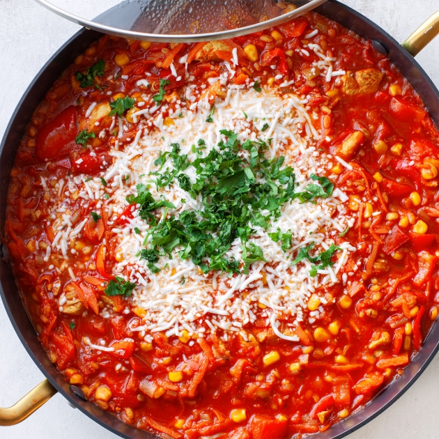 Kaszotto chakalaka z kurczakiem