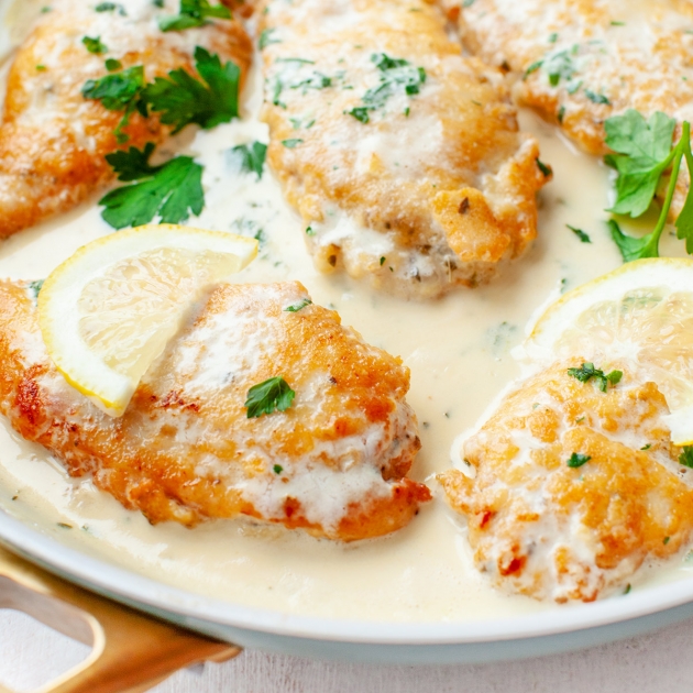 Kurczak w kremowym sosie cytrynowym