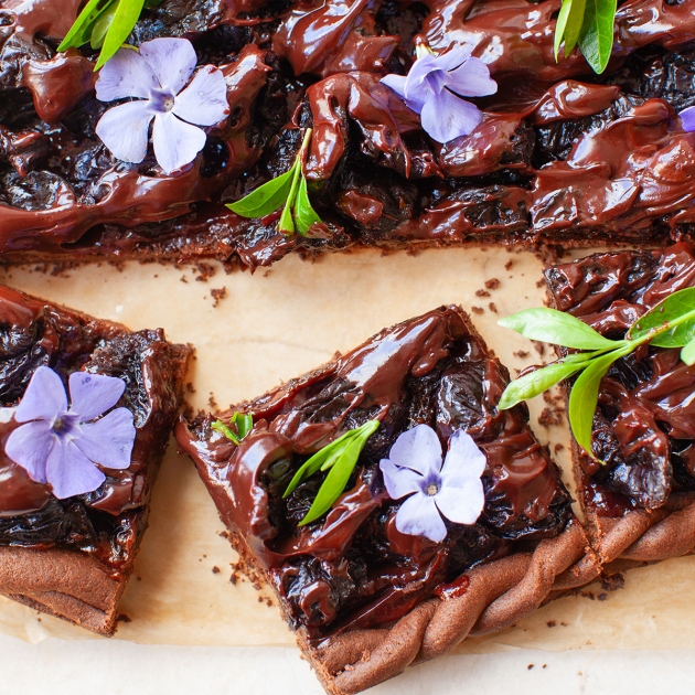 Mazurek śliwka w czekoladzie