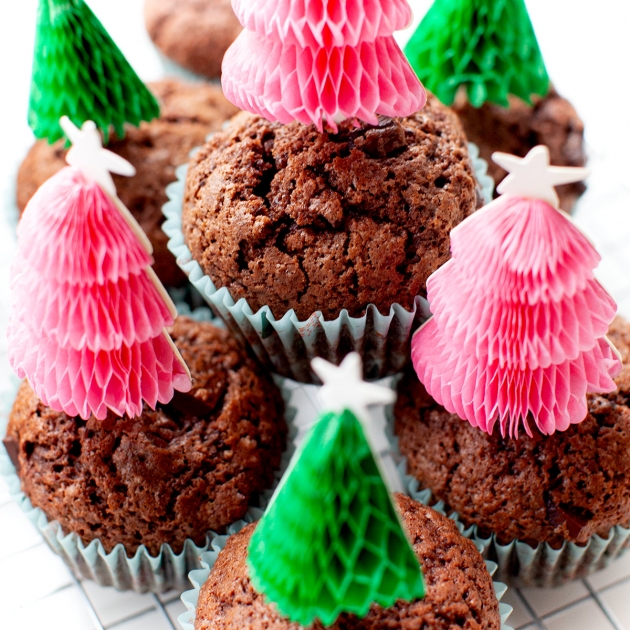 Muffinki piernikowe z czekoladą