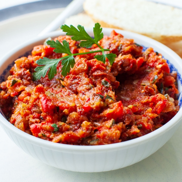 Pasta z pieczonych warzyw