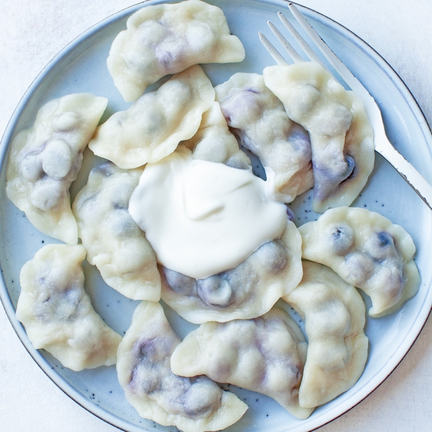 Pierogi z borówkami amerykańskimi