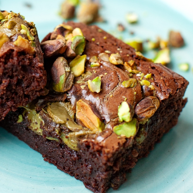 Pistacjowe brownie