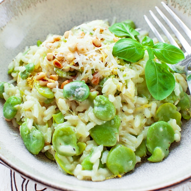 Risotto z bobem
