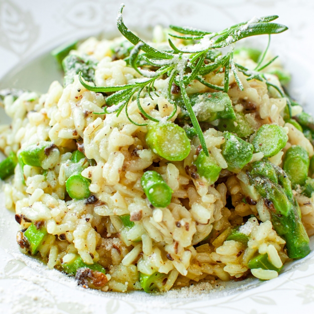 Risotto ze szparagami i truflami