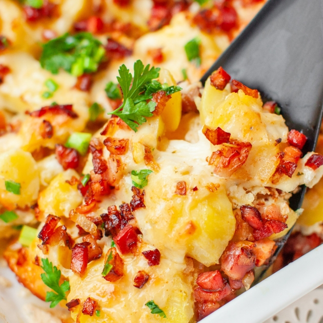 Zapiekanka ziemniaczana z boczkiem