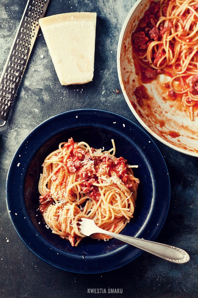 Szybkie spaghetti bolognese