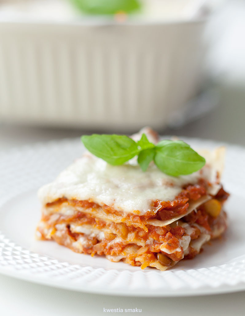 Wegetariańska lasagne bolognese