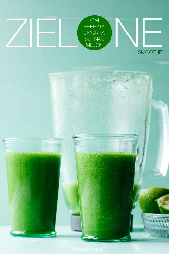Zielone smoothie z zielonej herbaty